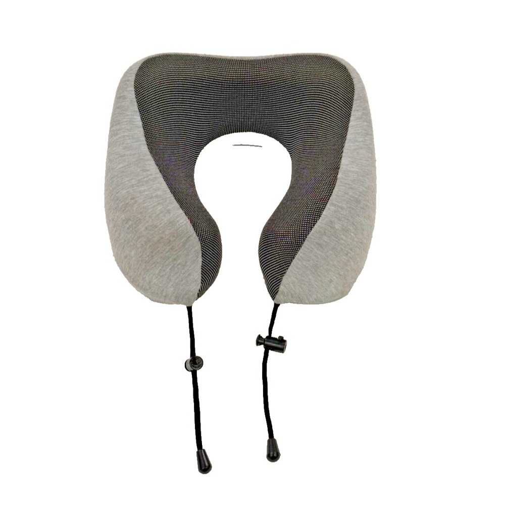 Napfun Travel Pillow; Memory Foam; Grey; Removable/Washable Zipper‎ Cover